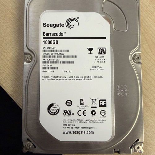 Seagate Barracuda ST1000DM003 1TB HDD SATA3 7200rpm