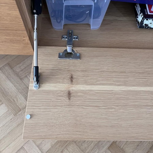 TV furniture like new with storage space and wooden veneer