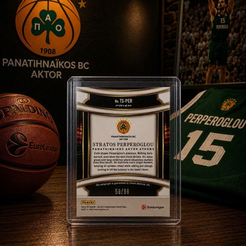 Stratos Perperoglou Panini Select EuroLeague Autograph 59/99
