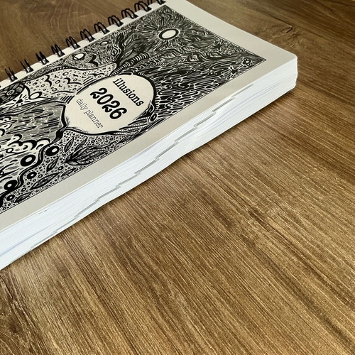 Illusions 2026 daily planner new, handmade