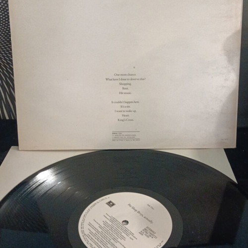 Pet Shop Boys Actually vinyl like new, electronic