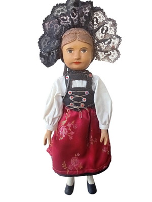Vintage Brienz Doll from Switzerland, wood, circa 1930-1940, like new, collectible