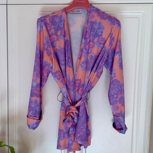 Project Soma floral σετ S/M με κιμονό και παντελόνι καμπάνα σαν καινούργιο