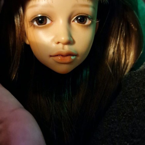 BJD doll head 1/4 scale new with acrylic eyes