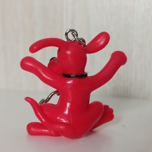 Clifford the Big Red Dog keychain figure used