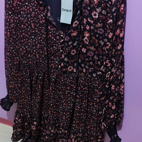 Desigual floral dress Medium new with tags, chiffon, colorful