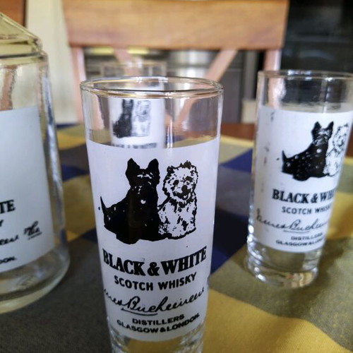 Set of glasses with bottle like new