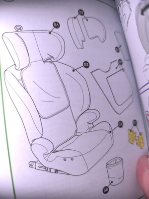 Child Car Seat new, neutral color, unassembled