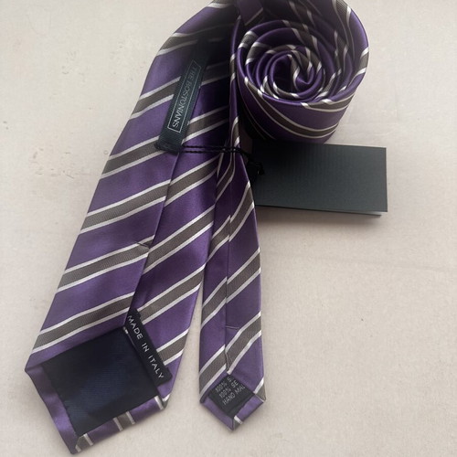 The Bostonians tie, grey and purple
