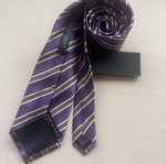 The Bostonians tie, grey and purple