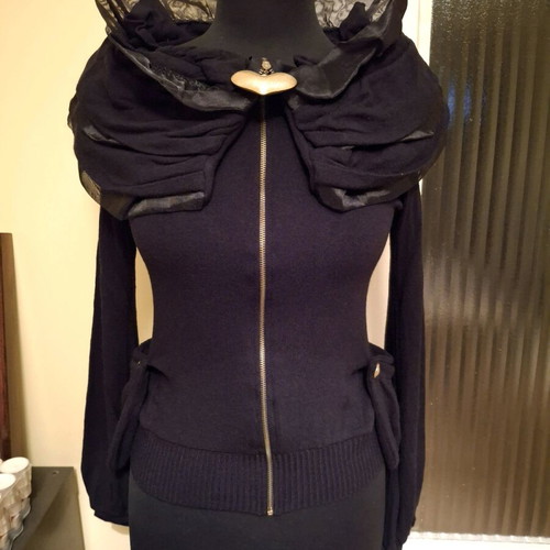 Gothic jacket Forel used, black, size small-medium
