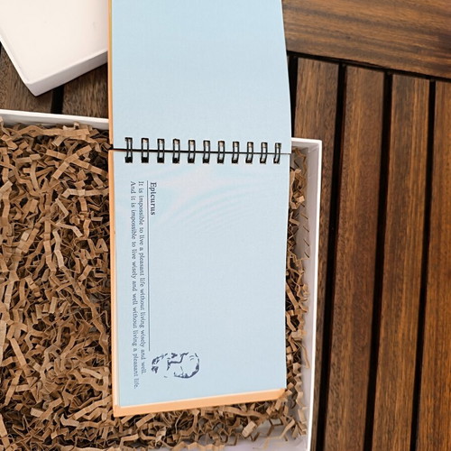 Notebook and pen gift set with Greek philosophers new