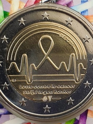 Βέλγιο 2 ευρώ καινούργιο, καταπολέμηση του καρκίνου