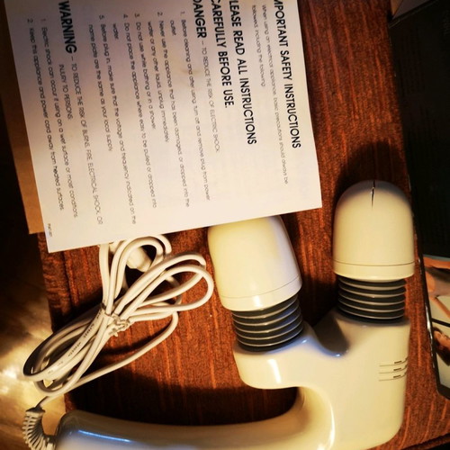Massage device with two heads and two speeds new
