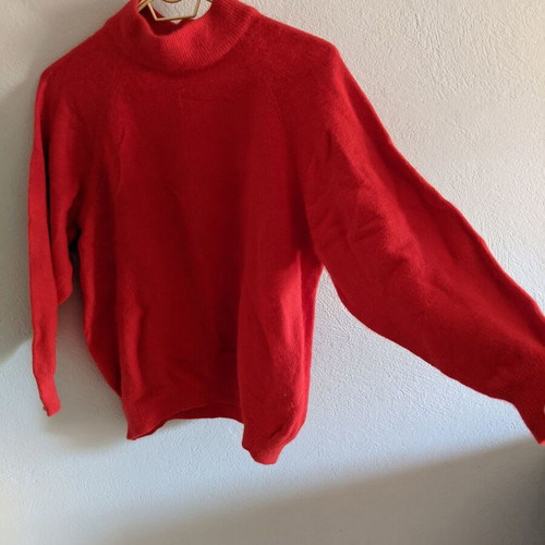 Pullover sweater red, size M-L, like new