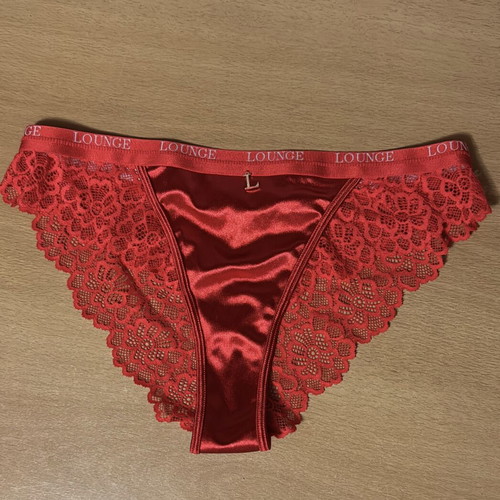 Silk briefs new, size small, red