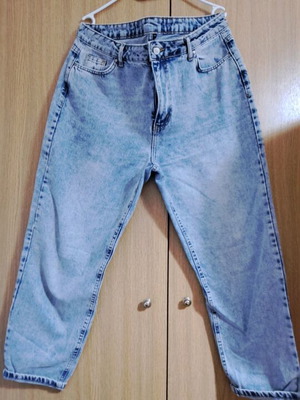 Jeans size 44 like new, boyfriend style, blue