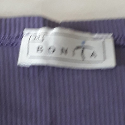 Women's ribbed short-sleeve T-shirt like new, purple, size L