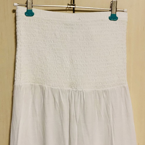 Celestino White Strapless Cotton Dress new