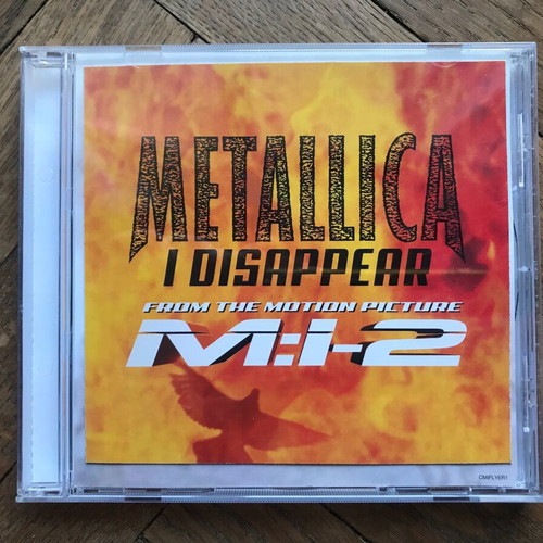 cd: Metallica - I disappear, single, cardboard version