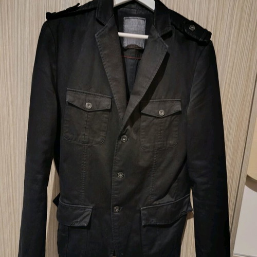 Ανδρικό σακάκι Zara Man Basic μαύρο, L, σαν καινούργιο