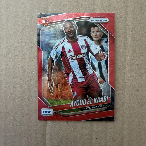 2025-26 Panini FIFA Prizm Ayoub El Kaabi card, like new, Olympiacos