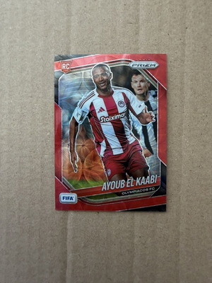 2025-26 Panini FIFA Prizm Ayoub El Kaabi card, like new, Olympiacos