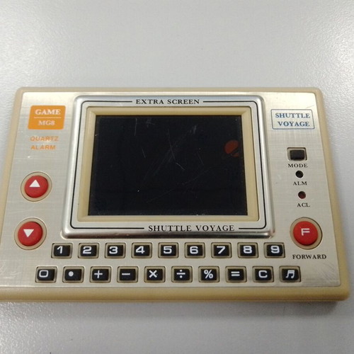 Shuttle Voyage MG-8 LCD Game & Clock used, not working, 1982