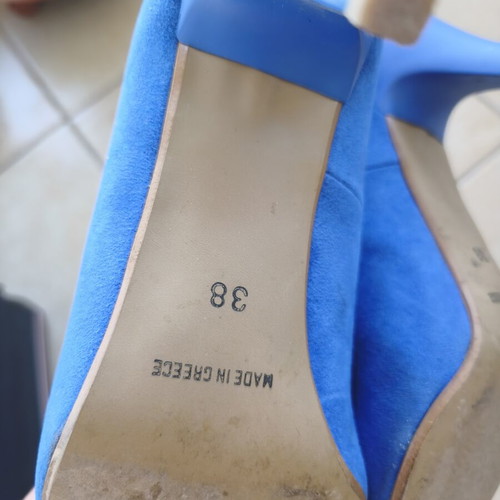 Castor blue pumps used, size 38