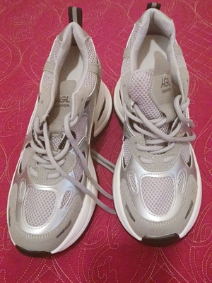Sneakers A To Z Greek καινούργια, γκρι ασημί, νούμερο 39