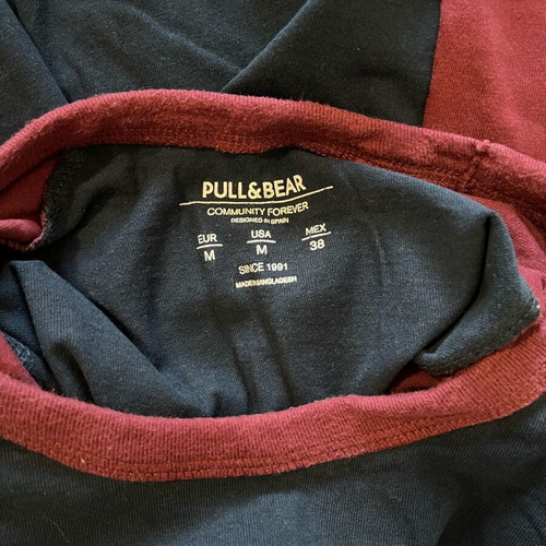 Men's long-sleeve shirt Pull & Bear size M like new