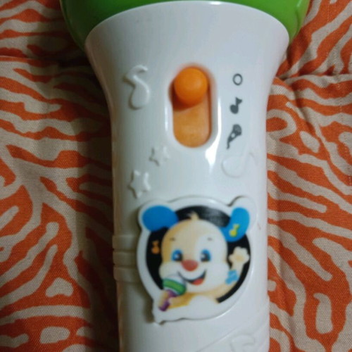 Fisher Price microphone used with music