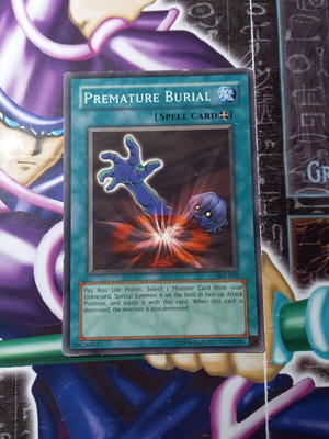 Premature Burial Yu-Gi-Oh! card near mint, common