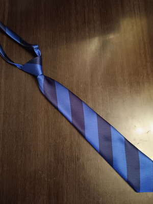 Sam 0-13 boys' tie, blue and purple