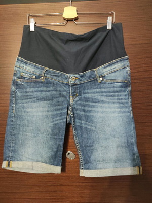 Maternity denim bermuda like new, blue, size XXL