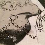 *NEW* RICH & ROYAL RHINESTONE SLEEVED TOP - L