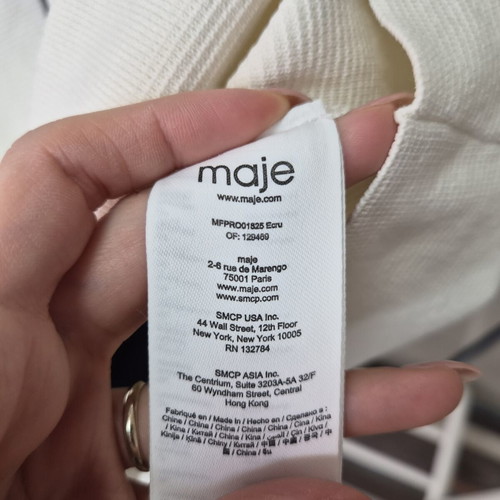 Maje dress like new, ivory, size S