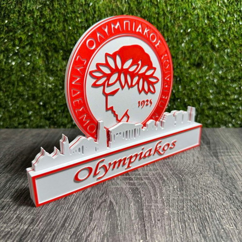 3D Printed Διακοσμητικό Ολυμπιακού 20cm καινούργιο, συλλεκτικό
