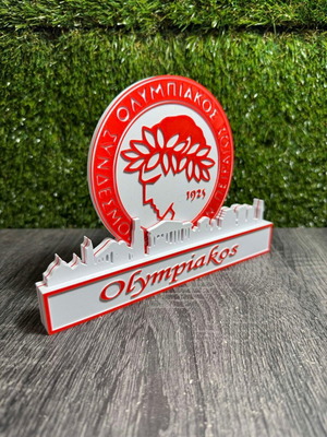 3D Printed Διακοσμητικό Ολυμπιακού 20cm καινούργιο, συλλεκτικό