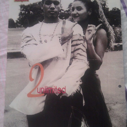 Roxette & 2 Unlimited poster used, size 29x23