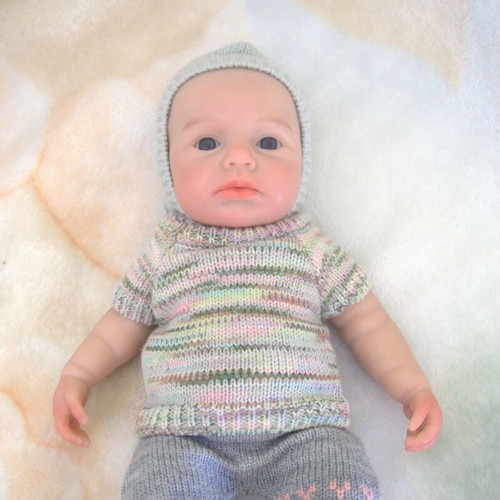 OtardDolls realistic silicone baby doll, girl 30 cm