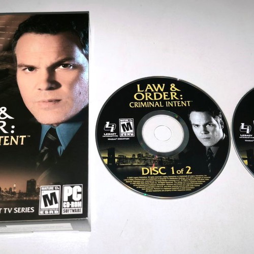 Law & Order: Criminal Intent PC game used, adventure