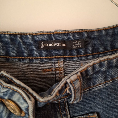 Stradivarius denim skirt like new, blue, size XS