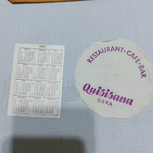 Old calendars used, set of 12 pieces