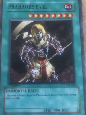 Pharaohs Evil Yu-Gi-Oh! card, Duelists of Shadows series, 1st edition