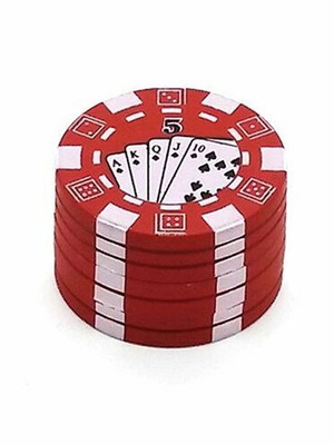 Poker Grinder new, metal, red
