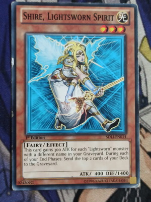 Shire Lightsworn Spirit Effect Monster κάρτα μεταχειρισμένη