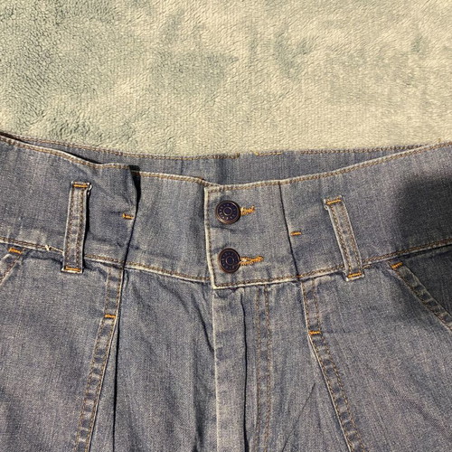 Sisley women's denim shorts like new, size M/38, blue