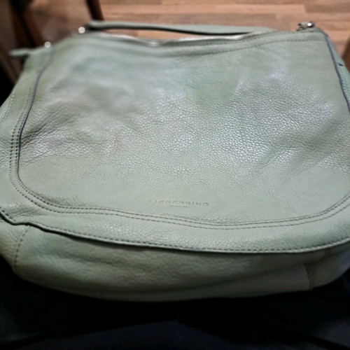Liebeskind women's leather bag new, milky green color
