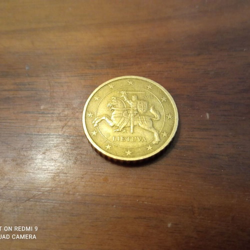 Νόμισμα 50 λεπτών Λιθουανίας σαν καινούργιο, 2015